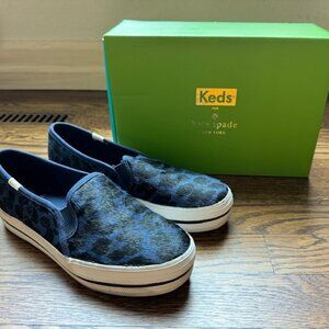 Keds X Kate Spade New York Triple Decker Leopard Sneakers Size 6